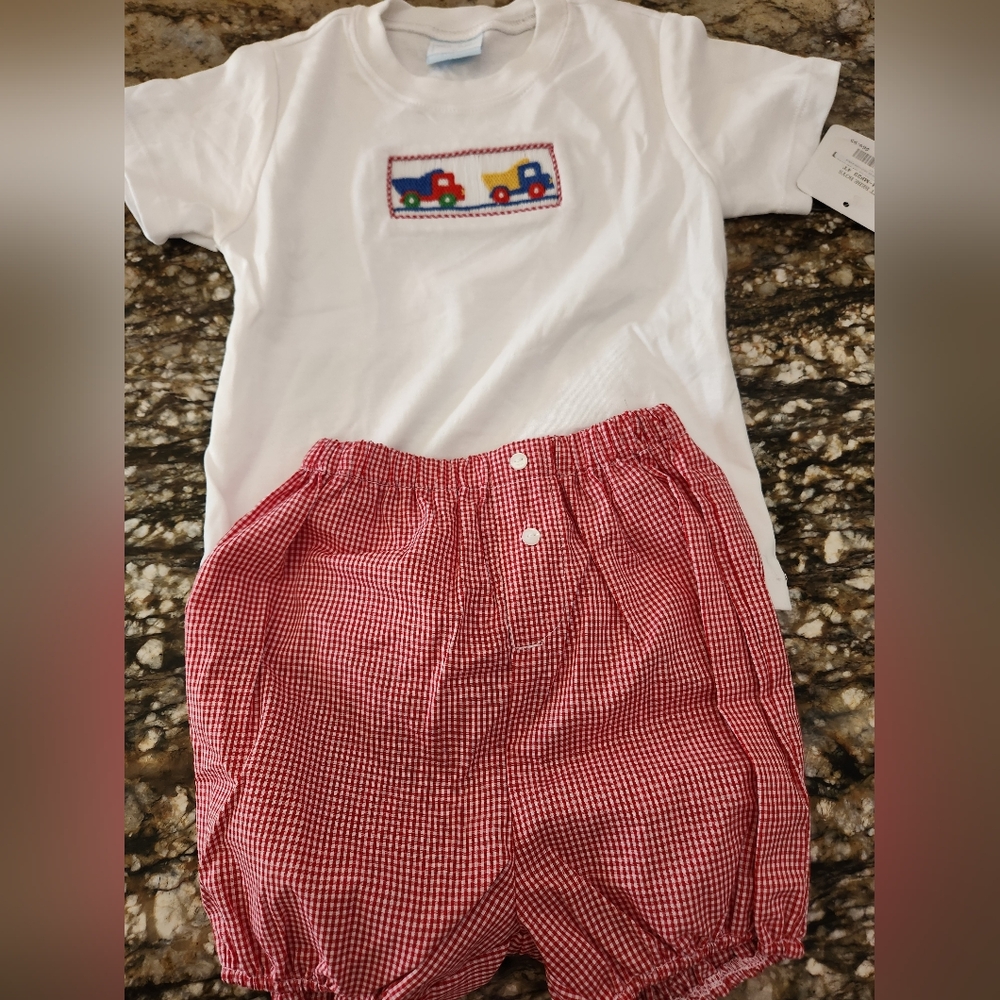 Kids Red and White Matching Set